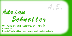 adrian schneller business card